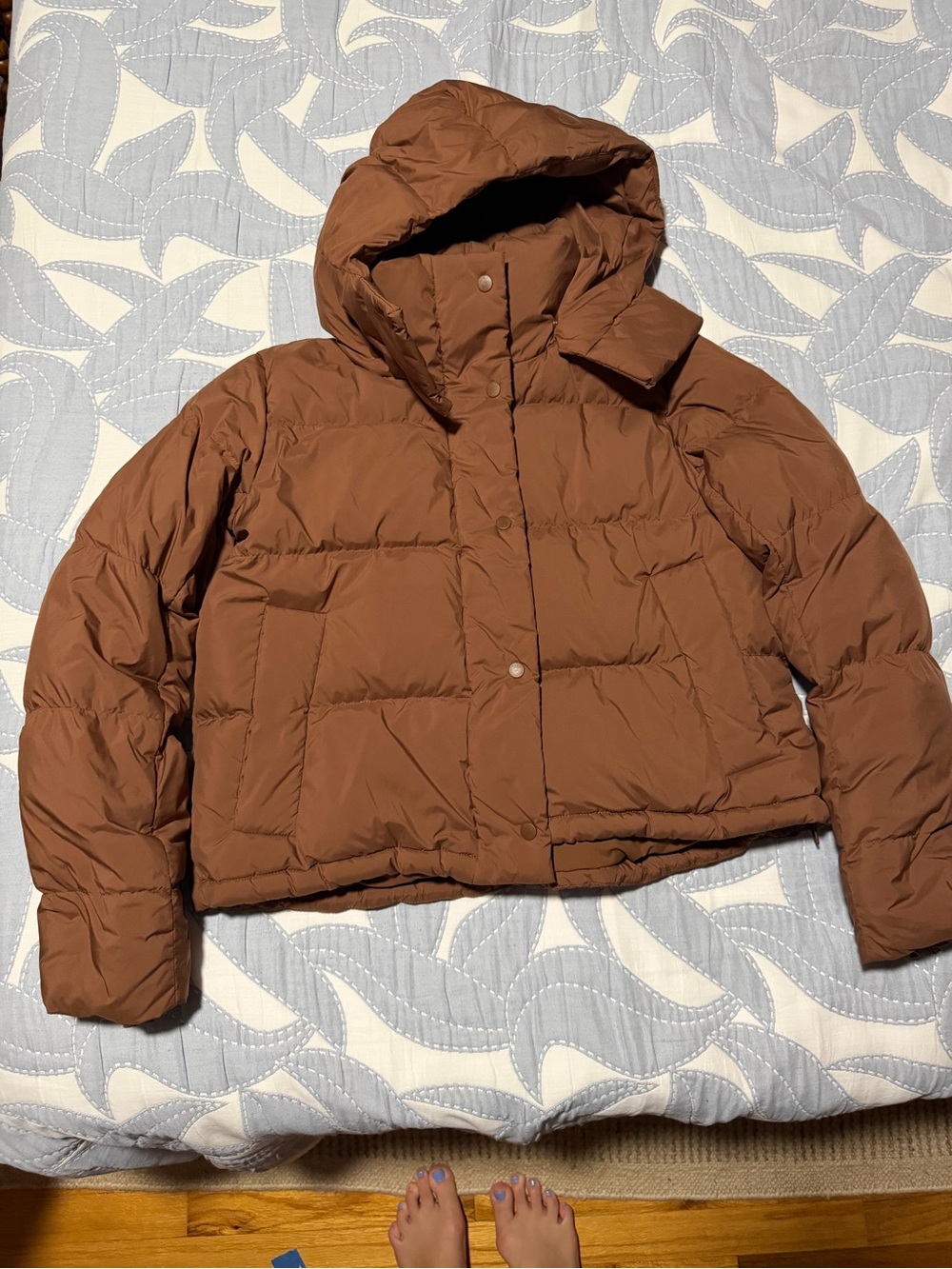 Lululemon Cropped Puffer Jacket - Brown